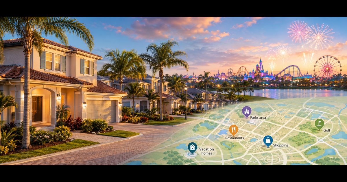 Tropical retreat with theme park views near Walt Disney World